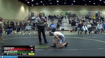 105 lbs Champ. Round 1 - Nolan Butcher, Leo Wrestling Club vs Colton Roy, Dundee MI