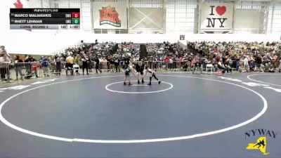 50 lbs Cons. Round 2 - Rhett Lehman, LeRoy Wrestling Club vs Marco Maliarakis, Savage Wrestling Club