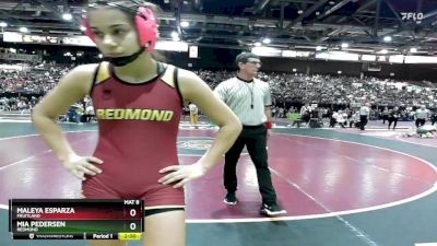 120 lbs Champ. Round 1 - Maleya Esparza, Fruitland vs Mia Pedersen, Redmond