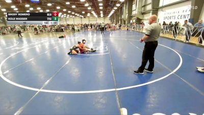 92 lbs Round 3 (12:30pm Saturday) - Brody Romero, Mile High vs Kole Wasser, PA Silver