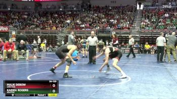 3A-120 lbs Cons. Round 2 - Kaiden Rogers, Newton vs Malik DeBow, Linn-Mar