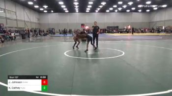 85 lbs 5th Place - Jarius Johnson, Okwa vs Kimorah Cathey, Team Tulsa Wrestling Club