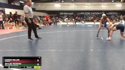 141 lbs Quarterfinal - Caiden Heller, Messiah vs Skyler Hickman, Washington And Lee