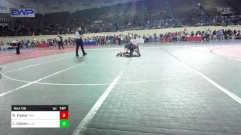 140 lbs Quarterfinal - Racie Foster, Tahlequah Middle School vs Liyah Gaines, Altus JH