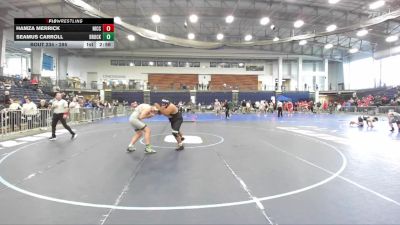 285 lbs Champ. Round 1 - Seamus Carroll, Brockport vs Hamza Merrick, Niagara County Community College