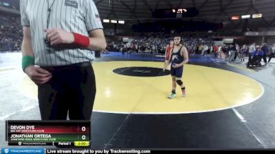 102 lbs Champ. Round 1 - Devon Dye, Big Cat Wrestling Club vs Jonathan Ortega, Junkyard Dogs Wrestling Club