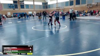 235lbs Cons. Round 5 - Hayden Carrell, Orting (Girls) vs Symaran Sivaivai, Skyview (Girls)