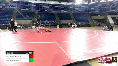 138 lbs Round Of 16 - Joshua Vasquez, Michigan Premier WC vs Chancellor Mathews, Black Fox Wrestling Academy