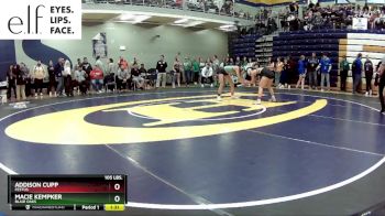 105 lbs. Champ. Round 3 - Macie Kempker, Blair Oaks vs Addison Cupp, Festus