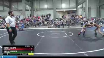 90 lbs Cons. Round 1 - Aspen Sharpe, Coffeyville vs Olivia Roberts, Trailhands