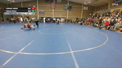 125 lbs Semifinal - Adrian Limon, Unattached vs Brian Peckj, Doane