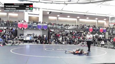 113 lbs Round Of 16 - Ethan Melendez, Goodwin Tech* vs Peter Koval, Trumbull