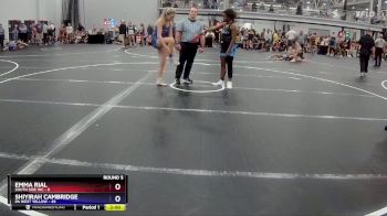 126 lbs Round 5 (8 Team) - Shiyirah Cambridge, PA West Yellow vs Emma Rial, South Side WC