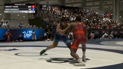 97 Finals kg Champ. Round 1 - Timothy Young, Army (WCAP) vs Arian Khosravy, California