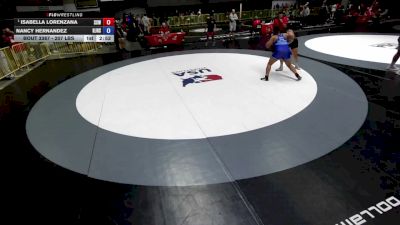 207 lbs Champ. Round 2 - Isabella Lorenzana, Surfside X Wrestling vs Nancy Hernandez, Hiram Johnson High School Wrestling