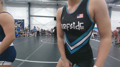 63 lbs Rr Rnd 3 - Mila Mantanona, Surfside Girls - W vs Melania Turano, Wyoming Seminary - W