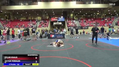 110 lbs Quarterfinal - Dylan Knaus, IL vs Victor Morales, OK