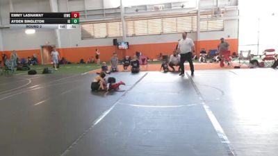 44-48 lbs Round 2 - Ayden Singleton, Indian Creek vs Emmy Lashaway, Eastwood Eagles Wrestling Club