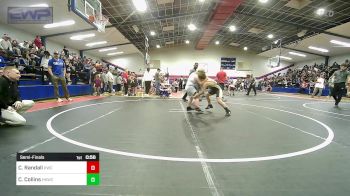 90 lbs Semifinal - Carter Randall, Keystone Wrestling Club vs Cayben Collins, Henryetta Knights Wrestling Club