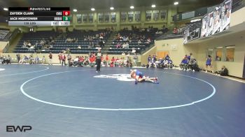 138 lbs Rr Rnd 3 - Zayden Clark, Caney vs Jace Hightower, Bixby Blue