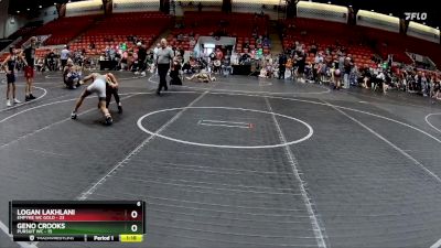 80 lbs Round 6 (8 Team) - Logan Lakhlani, Empyre WC Gold vs Geno Crooks, Pursuit WC