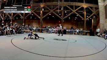 113 lbs Quarters & 1st Wb (16 Team) - Hunter Christie, Coahulla Creek vs Ja`Shad Wallace, Cook