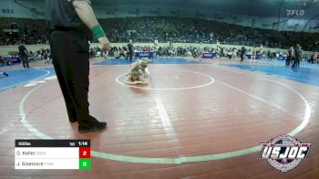 100 lbs Quarterfinal - Declan Keller, Dodge City Wrestling Academy vs Jett Sisemore, Team Tulsa Wrestling Club