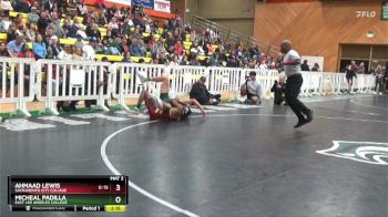 141 lbs Quarterfinal - Ahmaad Lewis, Sacramento City College vs Micheal Padilla, East Los Angeles College