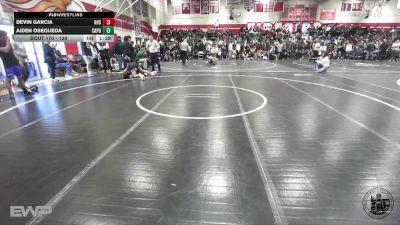 138 lbs Champ. Round 1 - Devin Garcia, Hollister High School vs Aiden Osegueda, Capuchino