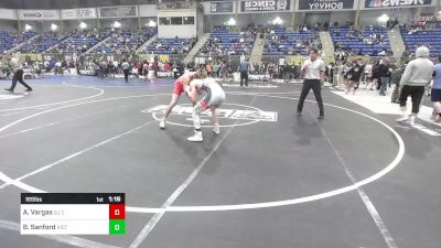 165 lbs Round Of 16 - Ammo Vargas, GJ Central vs Bryce Sanford, Victory TC