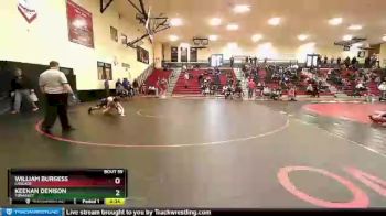 145 lbs Cons. Round 2 - Keenan Denison, Tonasket vs William Burgess, Cascade