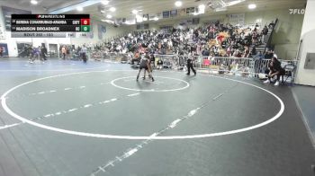 100 lbs Cons. Round 4 - Madison Broadnex, Rancho Cucamonga vs Serena Covarrubias-Aranda, Chaffey