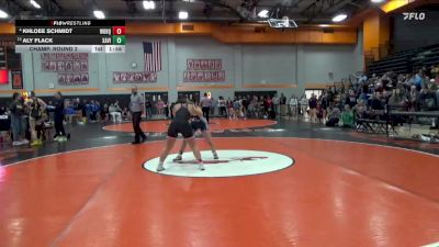 140 lbs Champ. Round 2 - Aly Flack, Xavier vs Khloee Schmidt, Western Dubuque