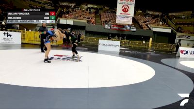 Cadet Girls - 115 lbs 3rd Place Match - Lillian Fonceca, Sunnyvale Wrestling Club vs Mia Rubio, Royal High School Wrestling