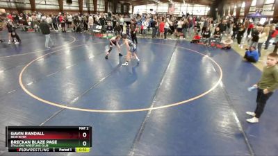 95 lbs Cons. Round 2 - Gavin Randall, Bear River vs Breckan Blaze Page, Stallions Wrestling Club