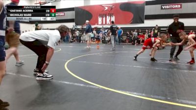 60 lbs Round 1 - Nicholas Ward, Knights Youth Wrestling vs Gaetano Acerra, Mighty Warriors Wrestling Acad