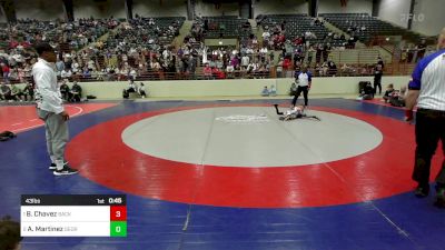 43 lbs Final - Brooks Chavez, Backyard Brawlers Wrestling Club vs Adrian Martinez, Georgia