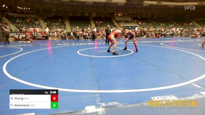 157 lbs Consi Of 4 - Kaden Young, Nixa High School vs Fred Hammond, LakeVille Wrestling Club