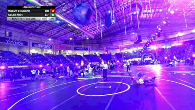 156 lbs Round Of 16 - Mason Stillman, Strasburg Wrestling Club vs Kyler Fish, Mat Rats Rebooted