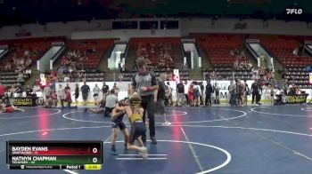 60 lbs Cons. Round 2 - Bayden Evans, Unattached vs Nathyn Chapman, Tecumseh