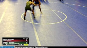 113 lbs Cons. Round 4 - Darius Sanchez, De La Salle High School Wrestling vs Uriah Hawkins, Poway Wrestling