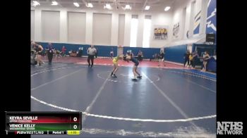 100 lbs Champ. Round 2 - Keyra Seville, Upper Perkiomen vs Venice Kelly, Woodbridge Senior