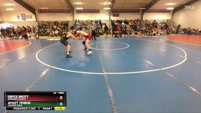 150C Champ. Round 1 - Dryce Brott, Niobrara County vs Wyatt Timboe, Jackson Hole