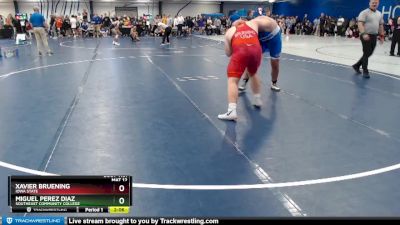 Elite 285 lbs Cons. Round 3 - Miguel Perez Diaz, Southeast Community College vs Xavier Bruening, Iowa State