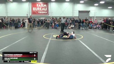 56 lbs Quarterfinal - Micah Bourne, Abingdon vs Raymond Hardman, Scanlan Wrestling Academy