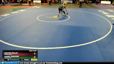 Quarterfinal - Kaden Gregory, Logan View vs Colton Kelley, Broken Bow