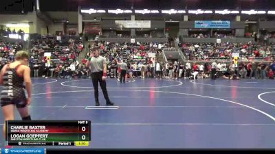 100 lbs Cons. Round 2 - Logan Goepfert, Shelton Wrestling Club vs Charlie Baxter, Ubasa Wrestling Academy