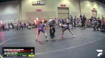 58 lbs Quarterfinal - Juliana Matteo, Perry Girls Wrestling vs Charleigh Richardson, The Storm Wrestling Center