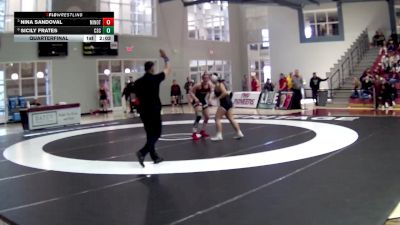 180 lbs Quarterfinal - Nina Sandoval, Minot State vs Sicily Frates, Chadron