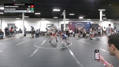 72 lbs Round 3 (6 Team) - Gabe Velazquez, Diamond State Inferno vs Ryan Bassiri, Capital City WC